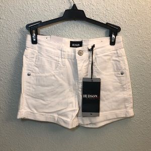 Hudson Kids White Jean Shorts Size 14 Girls